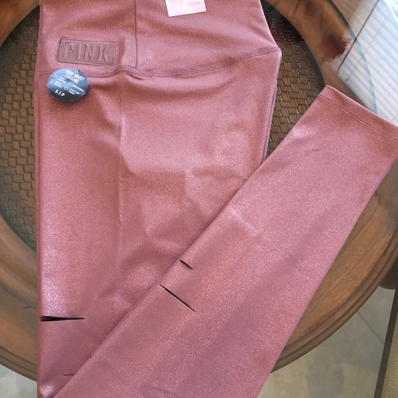 ❤️PINK Ultimate Foil Slashed Leggings ❤️ - Picture 5 of 5